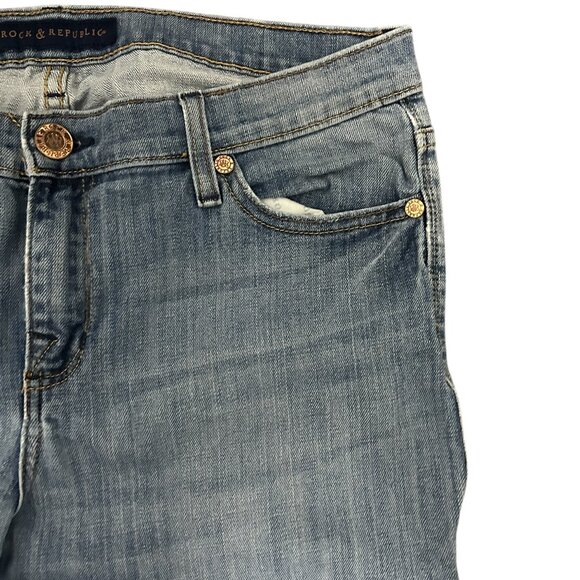 Rock & Republic Skinny Fit Women's Light Blue Jeans Sz 14 Denim Rx - Picture 5 of 7